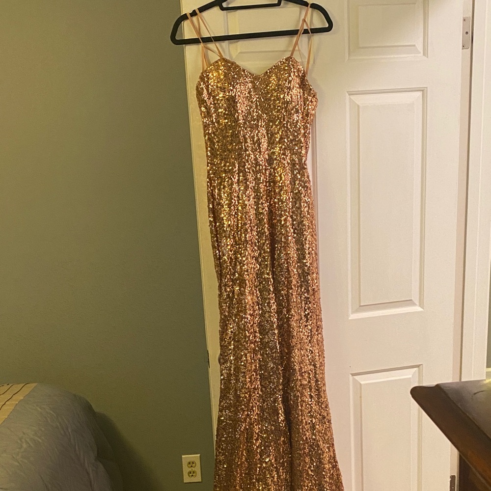 Gold Sequin Gown